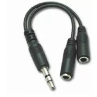 PREMIUMCORD Kabelová rozdvojka 3, 5 Jack M - 2xF 10cm