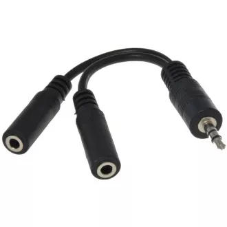 PREMIUMCORD Kabelová rozdvojka 3, 5 Jack M - 2xF 10cm