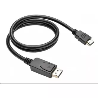 C-TECH kabel DisplayPort/HDMI, 1m, černý