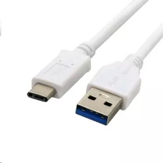 C-TECH kabel USB 3.0 AM na USB-C kabel (AM/CM), 1m, bílý