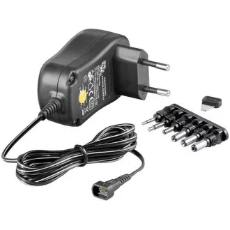 Goobay Univerzální napájecí adaptér 230V/3-12V stejnosměrný 300mA