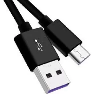 PremiumCord Kabel USB 3.1 C/M - USB 2.0 A/M, rychlé nabíjení proudem 3A, 1m, černá