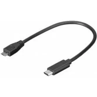 PREMIUMCORD Adaptér USB 3.1 C/male - USB 2.0 Micro-B/male, 0, 2m