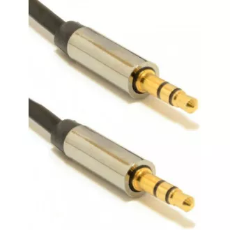 GEMBIRD Kabel přípojný jack 3, 5mm M/M, PREMIUM QUALITY, pozlacený, 1m