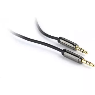 GEMBIRD Kabel přípojný jack 3, 5mm M/M, PREMIUM QUALITY, pozlacený, 1m