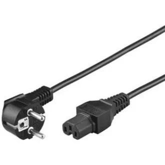 PREMIUMCORD Kabel síťový 230V k počítači 2m IEC 320 C15 konektor s drážkou