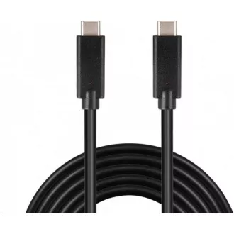 PREMIUMCORD USB-C kabel (USB 3.1 generation 2, 3A, 10Gbit/s) černý, 0, 5m
