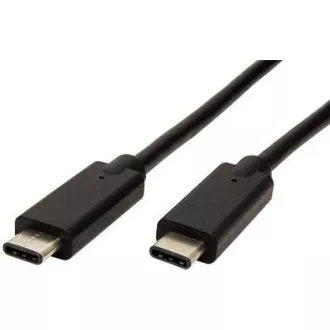 PREMIUMCORD USB-C kabel (USB 3.1 generation 2, 3A, 10Gbit/s) černý, 0, 5m