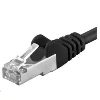 PREMIUMCORD Patch kabel CAT6a S-FTP, RJ45-RJ45, AWG 26/7 0, 25m černá