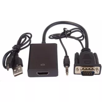 PREMIUMCORD VGA+audio elektronický konvertor na rozhraní HDMI FULL HD 1080p