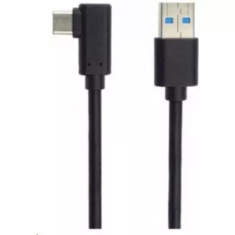 PREMIUMCORD Kabel USB typ C/M zahnutý konektor 90° - USB 3.0 A/M, 50cm PREMIUMCORD Kabel USB typ C/M zahnutý konektor 90° - USB 3.0 A/M, 50cm