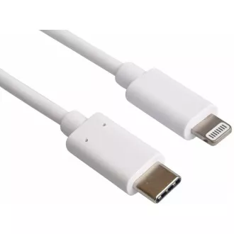 PREMIUMCORD Apple Lightning - USB-C™ USB nabíjecí a datový kabel MFi pro Apple iPhone/iPad, 1m