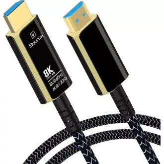 PREMIUMCORD Ultra High Speed HDMI 2.1 optický fiber kabel 8K@60Hz, zlacené 10m