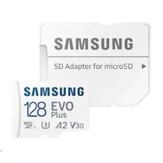 Samsung micro SDXC karta 128GB EVO Plus + SD adaptér Samsung micro SDXC karta 128GB EVO Plus + SD adaptér