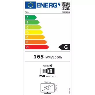 75C728 QLED ULTRA HD TV TCL