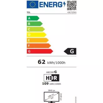 43C725 QLED ULTRA HD TV TCL