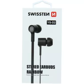EARBUDS RAINBOW YS-D2 ČERNÁ SWISSTEN