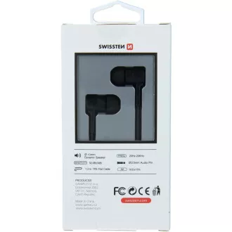 EARBUDS RAINBOW YS-D2 ČERNÁ SWISSTEN