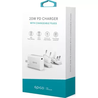 20W WITH CHANGEABLE PLUG (EU, UK) EPICO