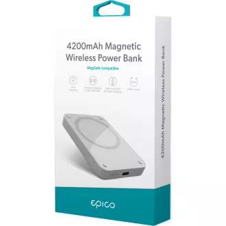 4200mAh Mag Wireless PowerBank-gre EPICO 4200mAh Mag Wireless PowerBank-gre EPICO