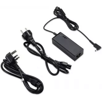 ACER ADAPTER 45W_3phy 19V Black EU and UK POWER CORD (Swift 1, 3, 5; Spin 1, 5; TM X3; TM Spin B1; Chromebook 11, R11