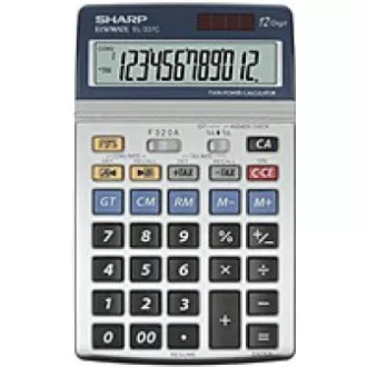 SHARP kalkulačka - EL337C - stříbrná