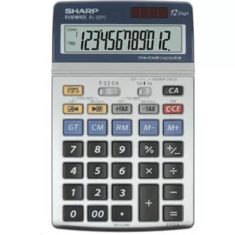 SHARP kalkulačka - EL337C - stříbrná