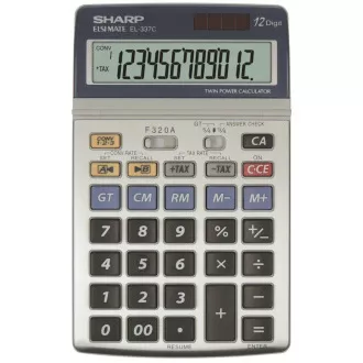 SHARP kalkulačka - EL337C - stříbrná