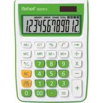 REBELL kalkulačka - SDC912 GR - zelená
