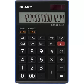 SHARP kalkulačka - EL-145TBL - černá