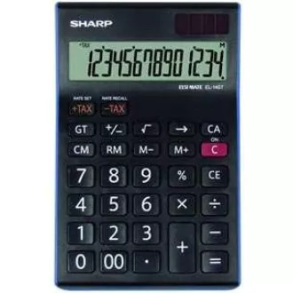 SHARP kalkulačka - EL-145TBL - černá
