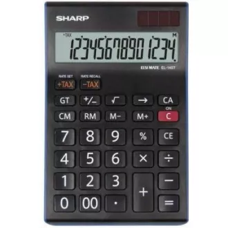 SHARP kalkulačka - EL-145TBL - černá