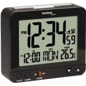 TechnoLine WT 195 - digitální budík černý s teploměrem