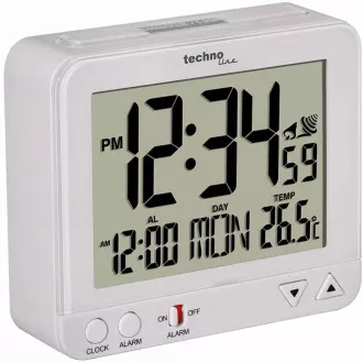 TechnoLine WT 195W - digitální budík bílý s teploměrem TechnoLine WT 195W - digitální budík bílý s teploměrem