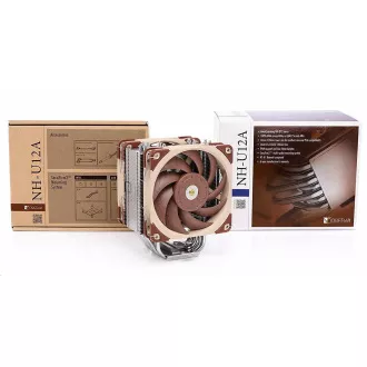 NOCTUA Chladič CPU NH-U12A, 2x 120mm, LGA1851, AM5, hnědá/stříbrná