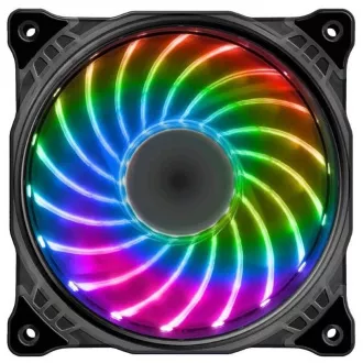 EUROCASE ventilátor RGB 120mm (Turbine blade, FullControl Led)