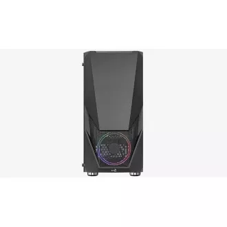 AEROCOOL skříň Zauron Saturn FRGB ML G, Mid tower, 2x USB 3.0, 2x audio, 1x 120mm FRGB Fan, bez zdroje