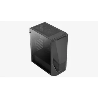 AEROCOOL skříň Zauron Saturn FRGB ML G, Mid tower, 2x USB 3.0, 2x audio, 1x 120mm FRGB Fan, bez zdroje