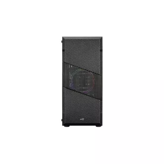 AEROCOOL skříň Menace Saturn FRGB ML G, Mid tower, 2x USB 3.0, 2x audio, 1x 120mm FRGB Fan, bez zdroje