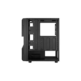AEROCOOL skříň Menace Saturn FRGB ML G, Mid tower, 2x USB 3.0, 2x audio, 1x 120mm FRGB Fan, bez zdroje