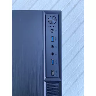 EUROCASE skříň MC MF-320B, Micro Tower, 1xUSB-C, 2xUSB 3.0, 2x audio, bez zdroje