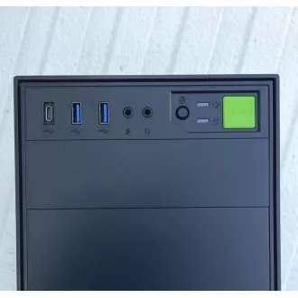 EUROCASE skříň ML N6-500B, Midi Tower, 1xUSB-C, 2xUSB 3.0, 2x audio, bez zdroje