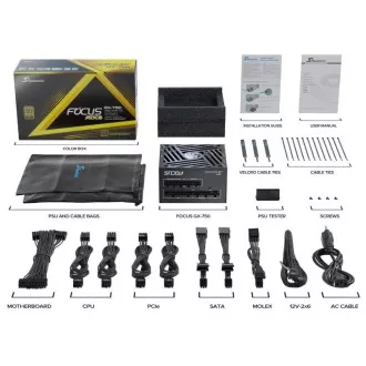 SEASONIC zdroj 750W Focus GX-750, 80+ GOLD, ATX 3.1, PCIe 5.1