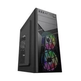 EUROCASE skříň ML N6-560B, ATX, 2x USB-A, 1x USB-C, 2x 120mm ARGB Fan, černá