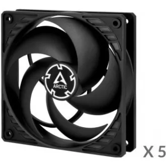 ARCTIC ventilátor P12 120mm, value pack (5ks), černá