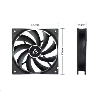 ARCTIC ventilátor F12 PWM PST CO 120x120x25mm, černá ARCTIC ventilátor F12 PWM PST CO 120x120x25mm, černá
