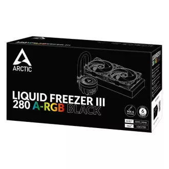 ARCTIC Vodní chladič Liquid Freezer III 280 ARGB, 2x140mm, AM5, LGA1851, černá
