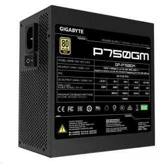 GIGABYTE zdroj P750GM, 750W, 80plus gold, modular, 120 mm fan