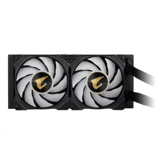 GIGABYTE vodní chladič AORUS WATERFORCE X 240, 120 mm ARGB, LCD displej
