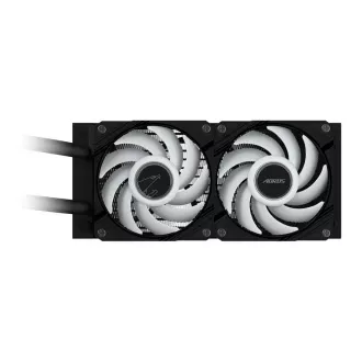 GIGABYTE vodní chladič AORUS WATERFORCE X II 240, 2x120mm ARGB, LCD displej, LGA1851, AM5